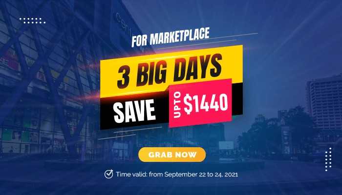 3 Big Days For Marketplace, Price Cutting 30%
